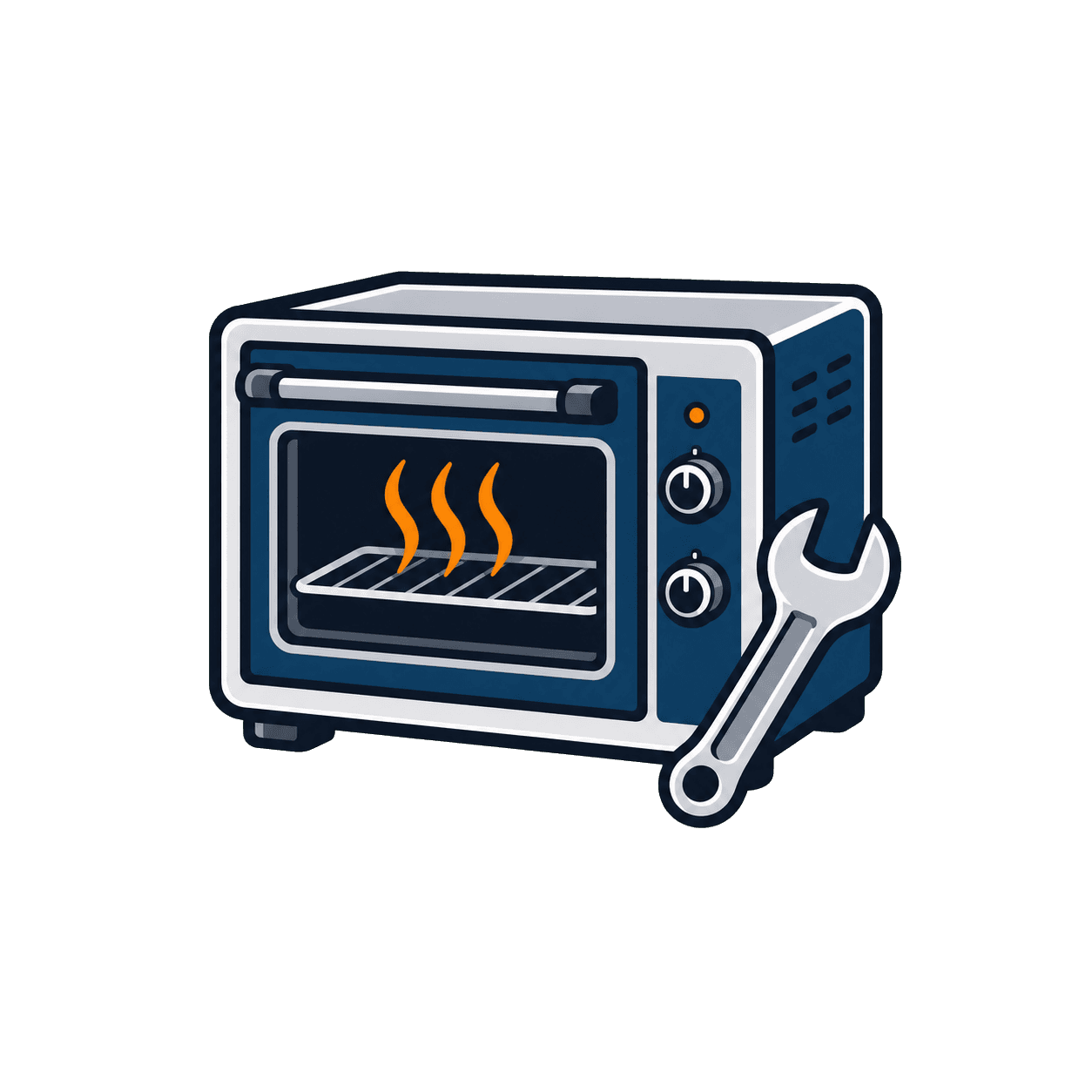 Forno elétrico com ferramenta de manutenção
